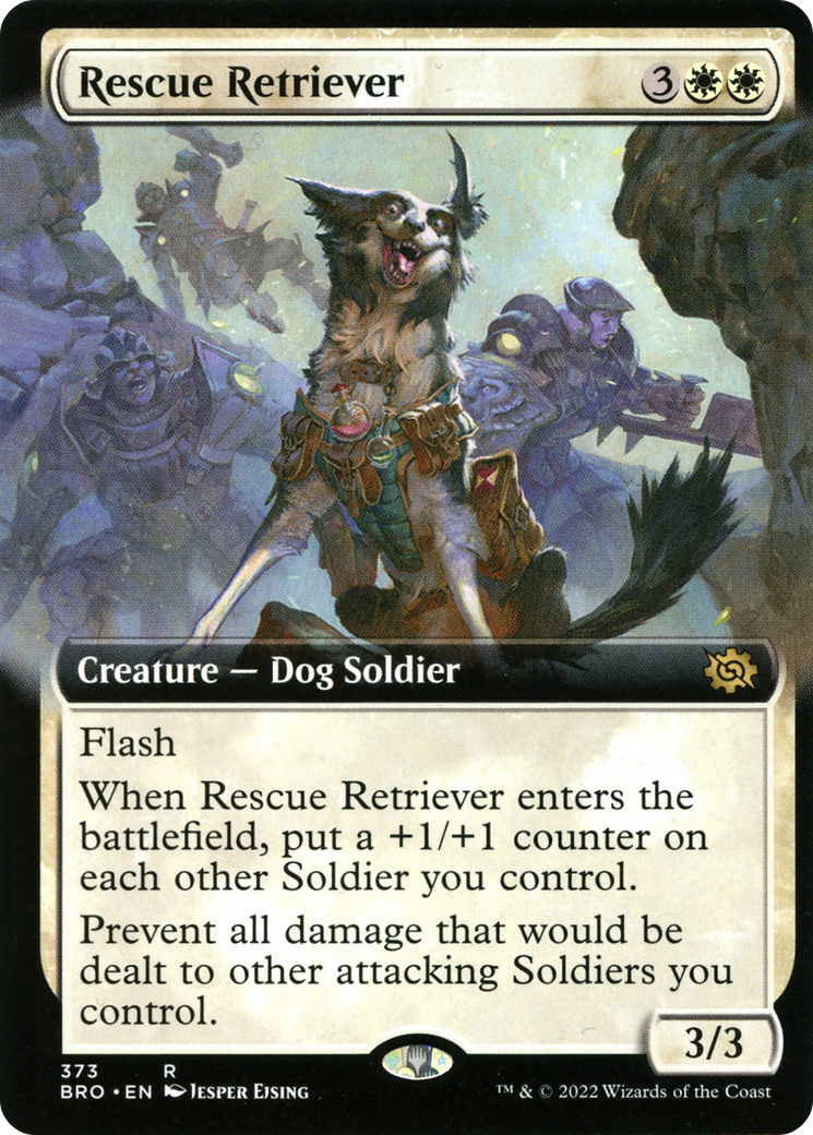 Rescue Retriever (Extended Art) (BRO-373) - The Brothers' War: (Extended Art) Foil