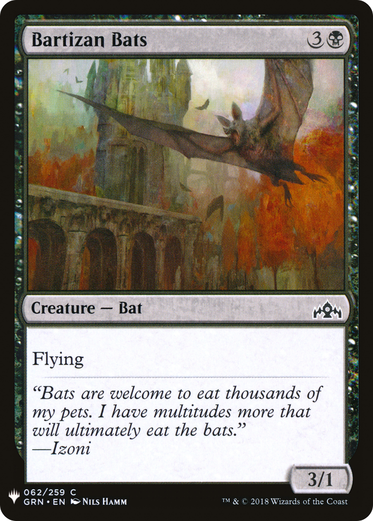 Bartizan Bats (LIST-062) - The List