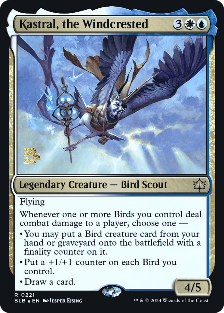 Kastral, the Windcrested (PRE-221S) - Bloomburrow Promos Foil