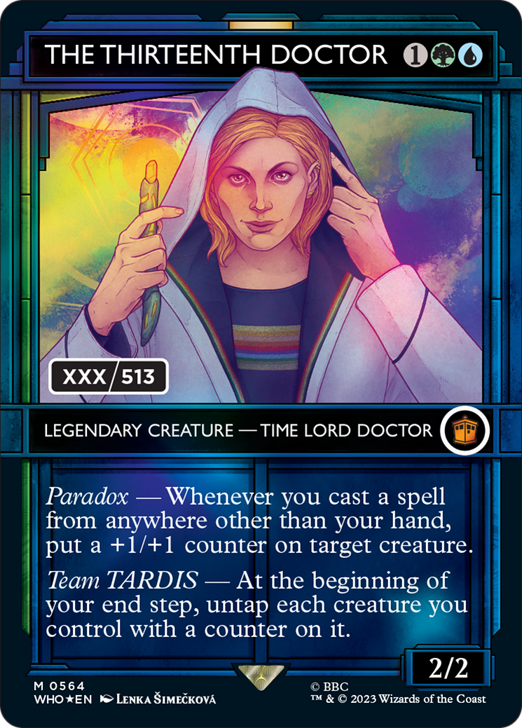 The Thirteenth Doctor (Serial Numbered) (WHO-564Z) - Doctor Who: (Showcase) (Borderless) Foil