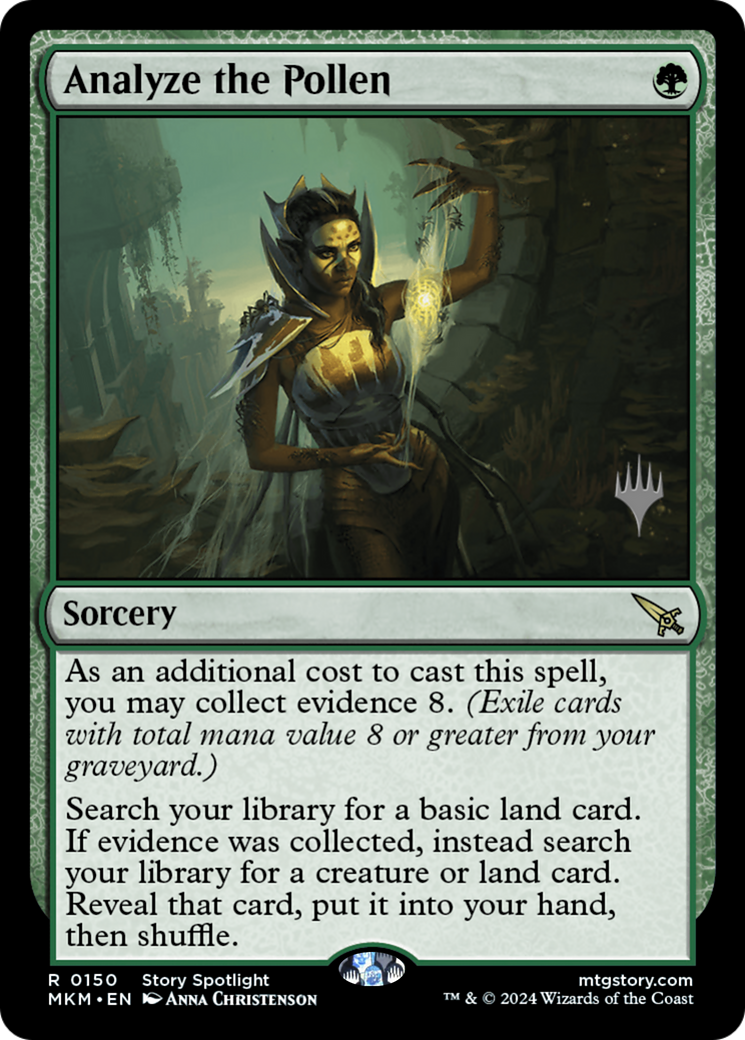 Analyze the Pollen (PPMKM-150P) - Murders at Karlov Manor Promos Foil