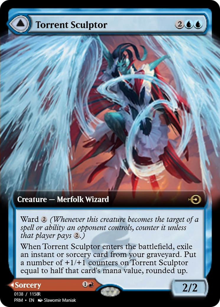 Torrent Sculptor // Flamethrower Sonata (PRM-90248) - Magic Online Promos Foil