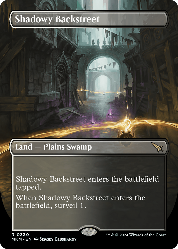 Shadowy Backstreet (Borderless) (MKM-330) - Murders at Karlov Manor (Borderless)