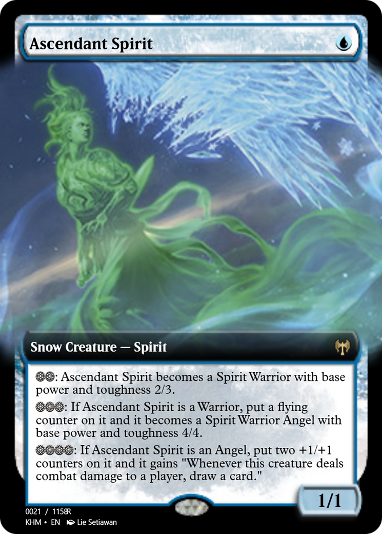 Ascendant Spirit (PRM-88242) - Magic Online Promos: (snow)