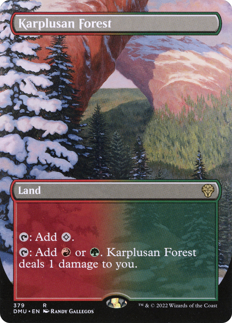 Karplusan Forest (Borderless) (DMU-379) - Dominaria United (Borderless) Foil