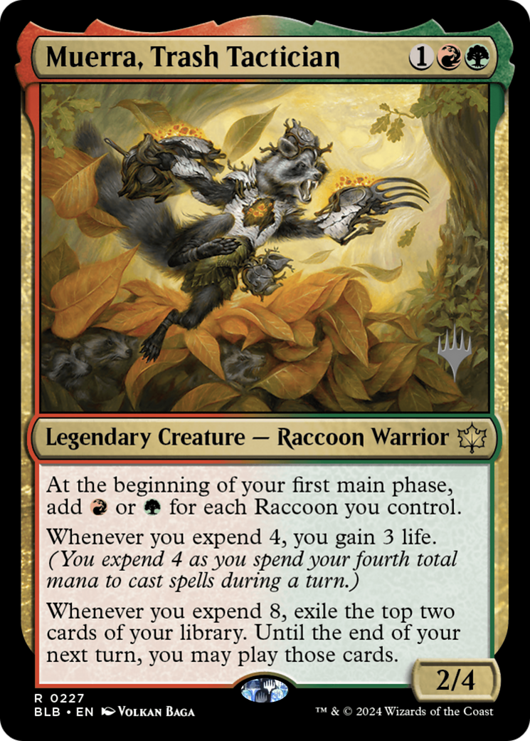 Muerra, Trash Tactician (PPBLB-227P) - Bloomburrow Promos