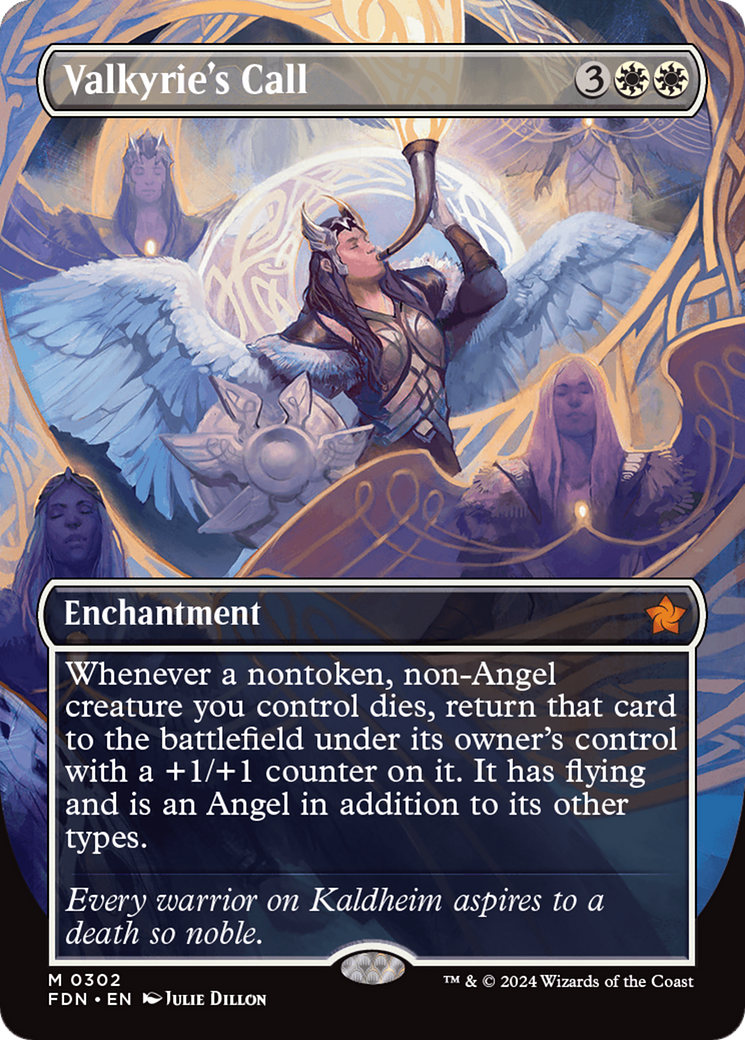 Valkyrie's Call (FDN-302) - Foundations: (enchantment) (Borderless)