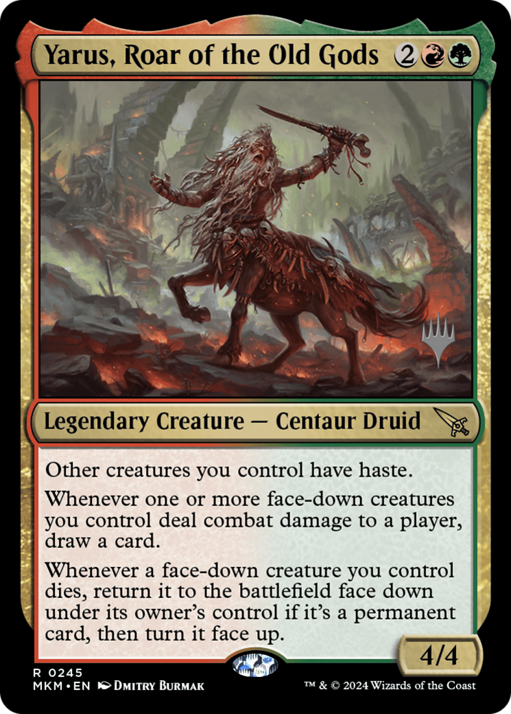 Yarus, Roar of the Old Gods (PPMKM-245P) - Murders at Karlov Manor Promos