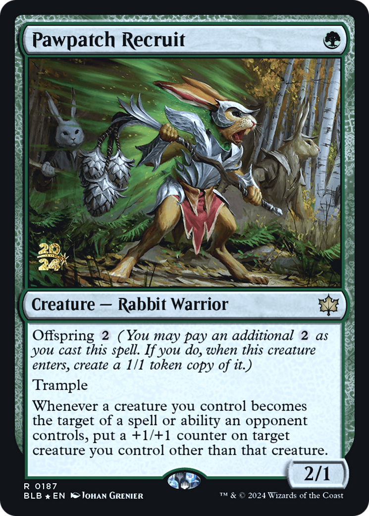 Pawpatch Recruit (PRE-187S) - Bloomburrow Promos Foil