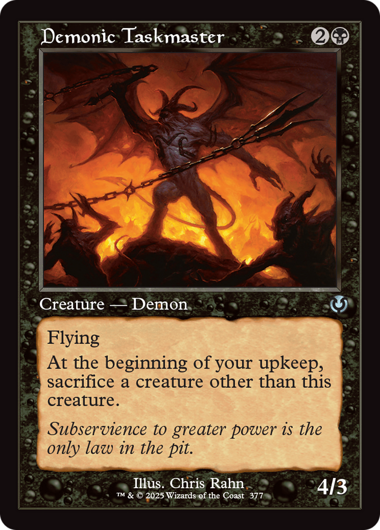 Demonic Taskmaster (INR-377) - Innistrad Remastered