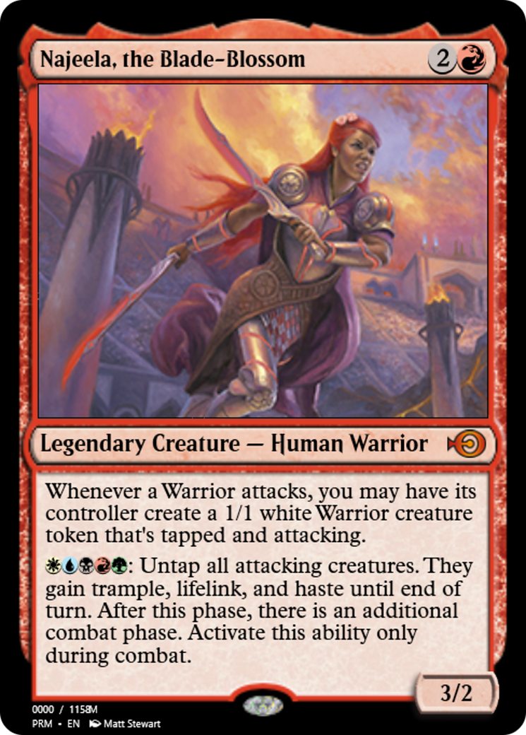 Najeela, the Blade-Blossom (PRM-86210) - Magic Online Promos