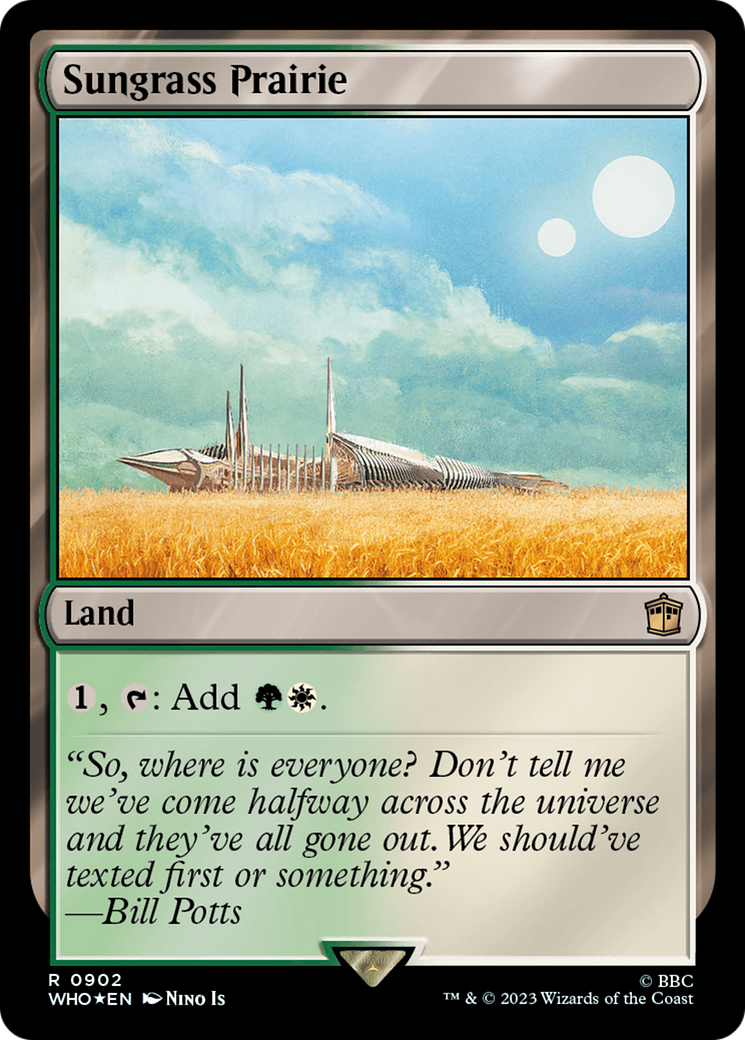 Sungrass Prairie (Surge Foil) (WHO-902) - Doctor Who Foil