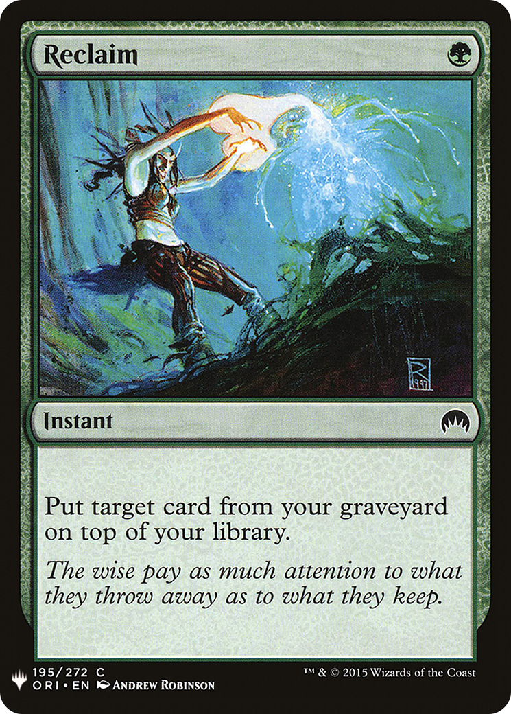 Reclaim (LIST-195) - The List
