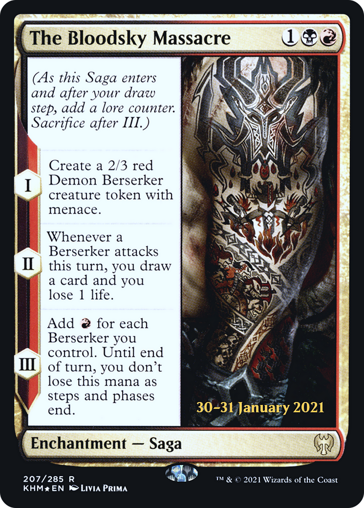 The Bloodsky Massacre (PRE-207) - Kaldheim Promos Foil