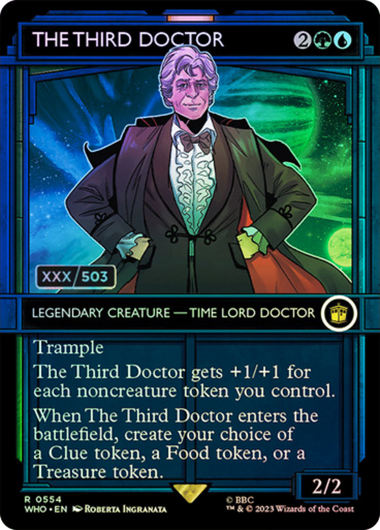 The Third Doctor (Serial Numbered) (WHO-554Z) - Doctor Who: (Showcase) (Borderless) Foil