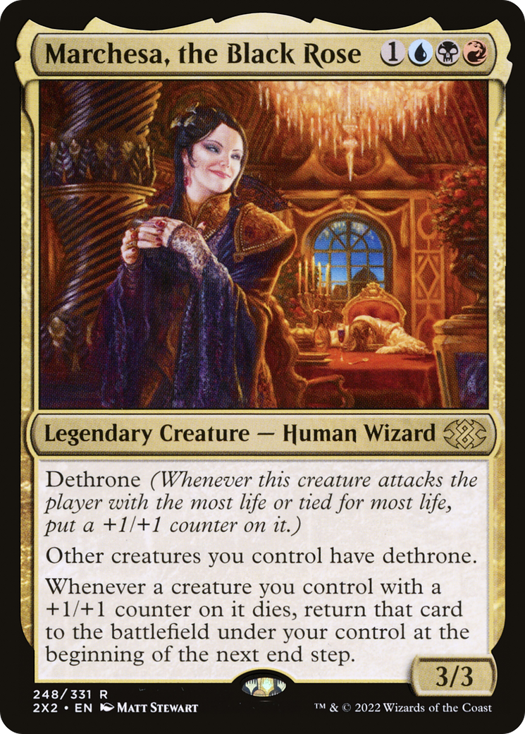 Marchesa, the Black Rose (2X2-248) - Double Masters 2022 Foil