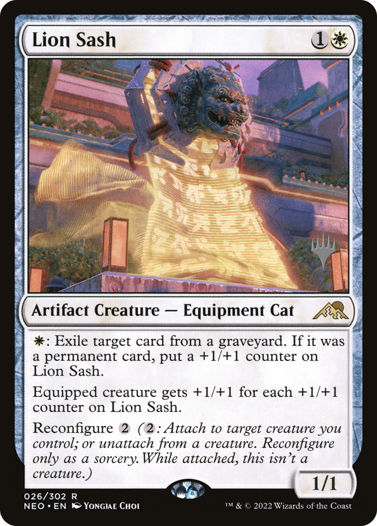 Lion Sash (PPNEO-026) - Kamigawa: Neon Dynasty Promos Foil