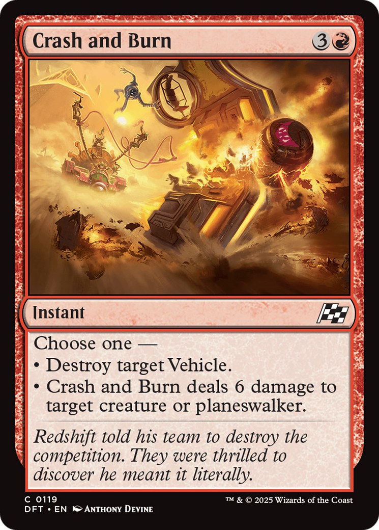 Crash and Burn (DFT-119) - Aetherdrift Foil