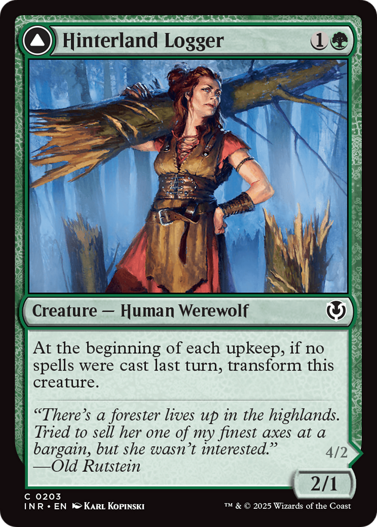 Hinterland Logger // Timber Shredder (INR-203) - Innistrad Remastered