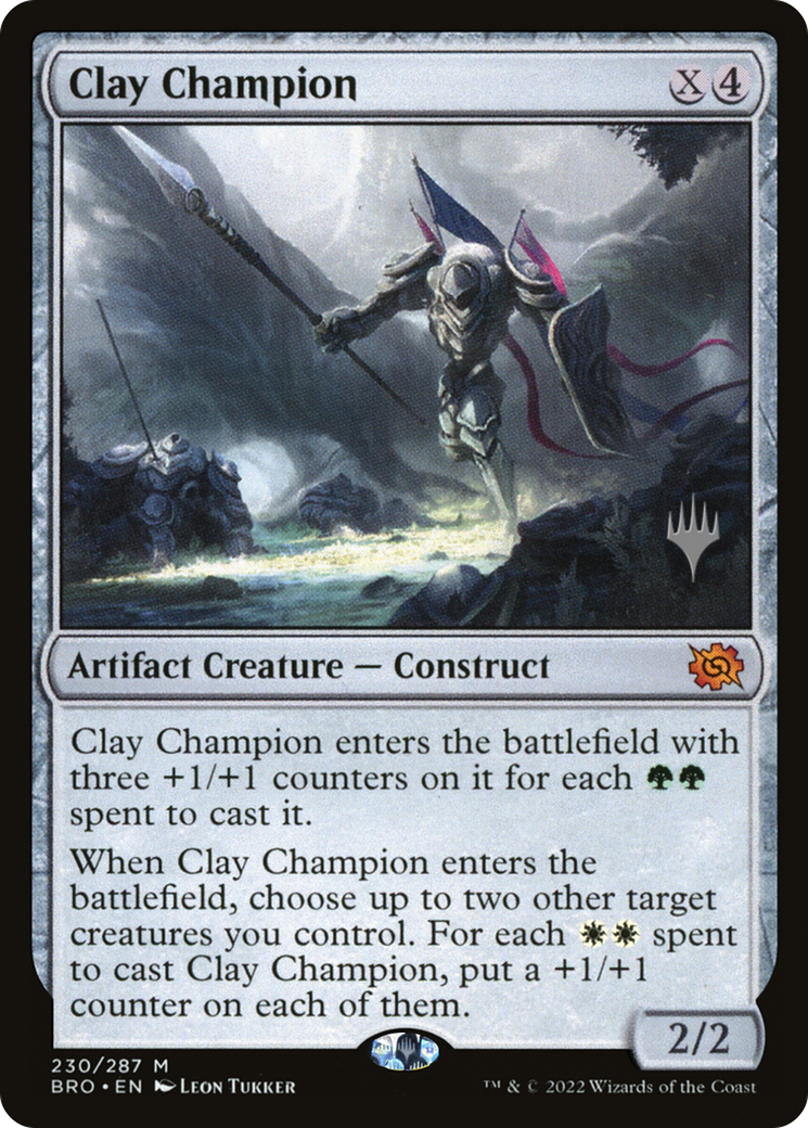 Clay Champion (PPBRO-230P) - The Brothers' War Promos Foil