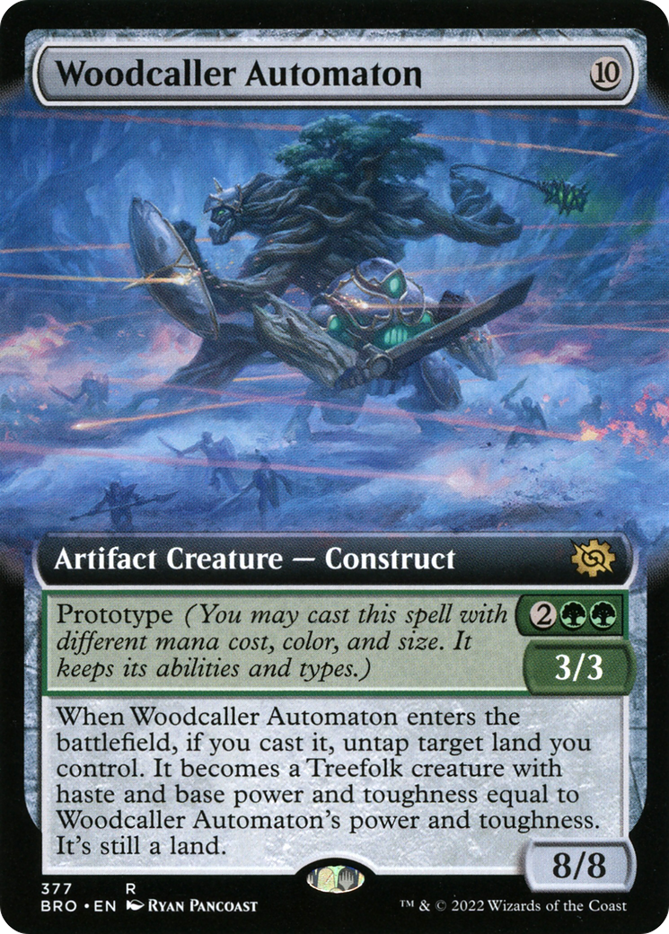 Woodcaller Automaton (Extended Art) (BRO-377) - The Brothers' War: (Extended Art) Foil