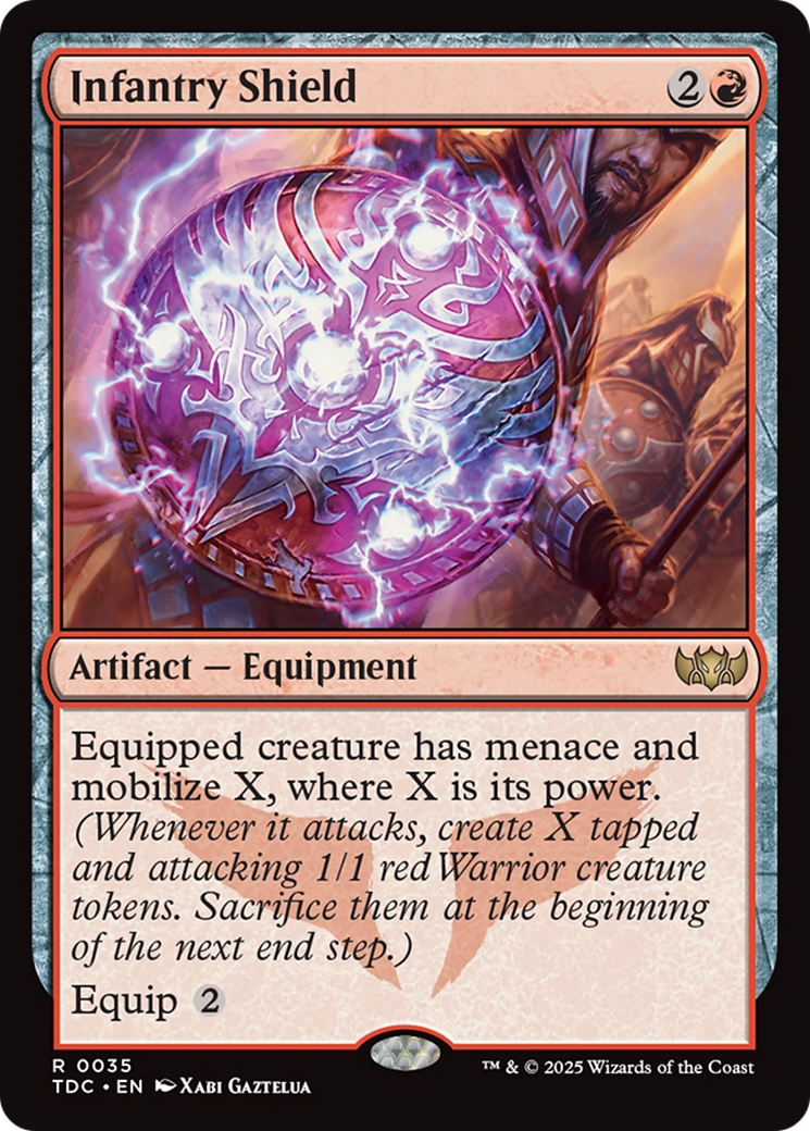 Infantry Shield (TDC-035) - Commander: Tarkir: Dragonstorm