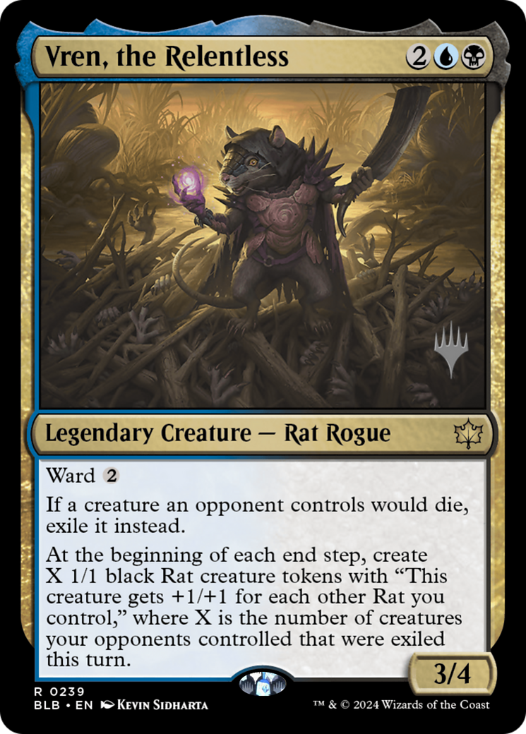 Vren, the Relentless (PPBLB-239P) - Bloomburrow Promos Foil
