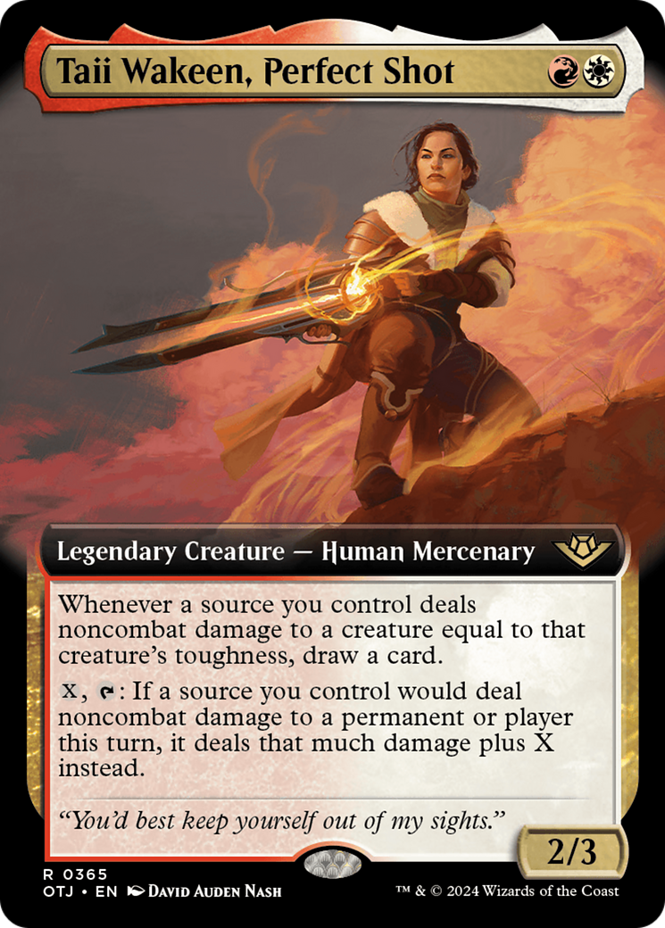 Taii Wakeen, Perfect Shot (Extended Art) (OTJ-365) - Outlaws of Thunder Junction: (Extended Art)