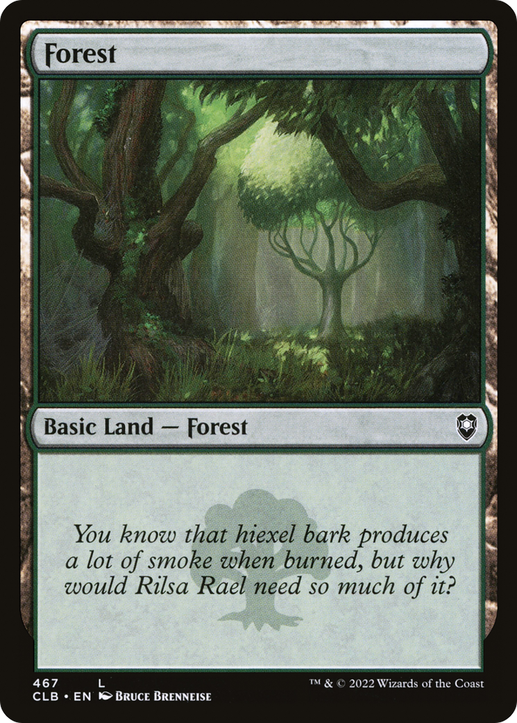 Forest (467) (CLB-467) - Commander Legends: Battle for Baldur's Gate