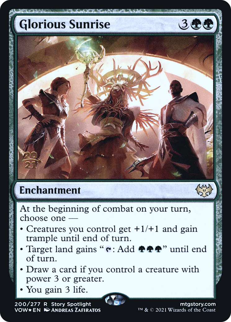 Glorious Sunrise (PRE-200S) - Innistrad: Crimson Vow Promos Foil
