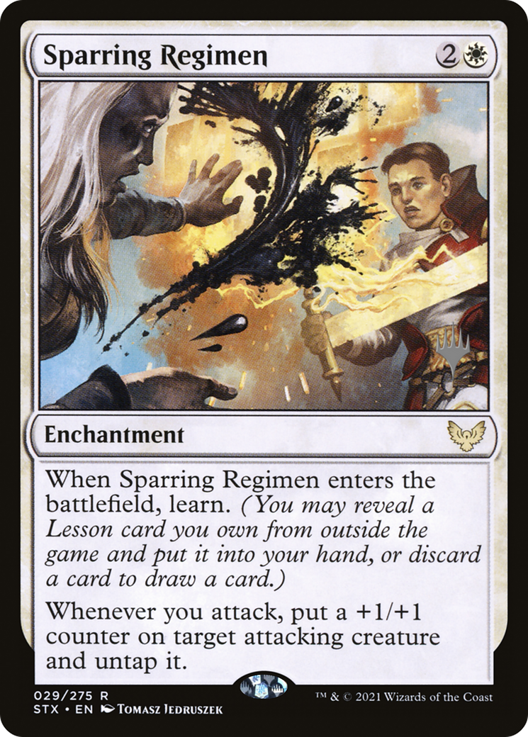 Sparring Regimen (PPSTX-29P) - Strixhaven: School of Mages Promos Foil