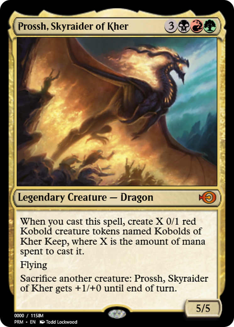 Prossh, Skyraider of Kher (PRM-86194) - Magic Online Promos