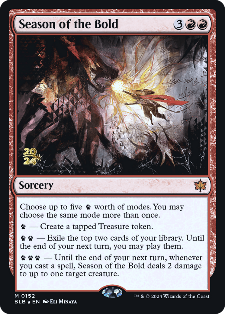 Season of the Bold (PRE-152S) - Bloomburrow Promos Foil