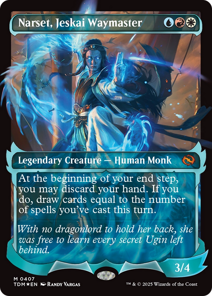 Narset, Jeskai Waymaster (TDM-407) - Tarkir: Dragonstorm: (Showcase) Foil