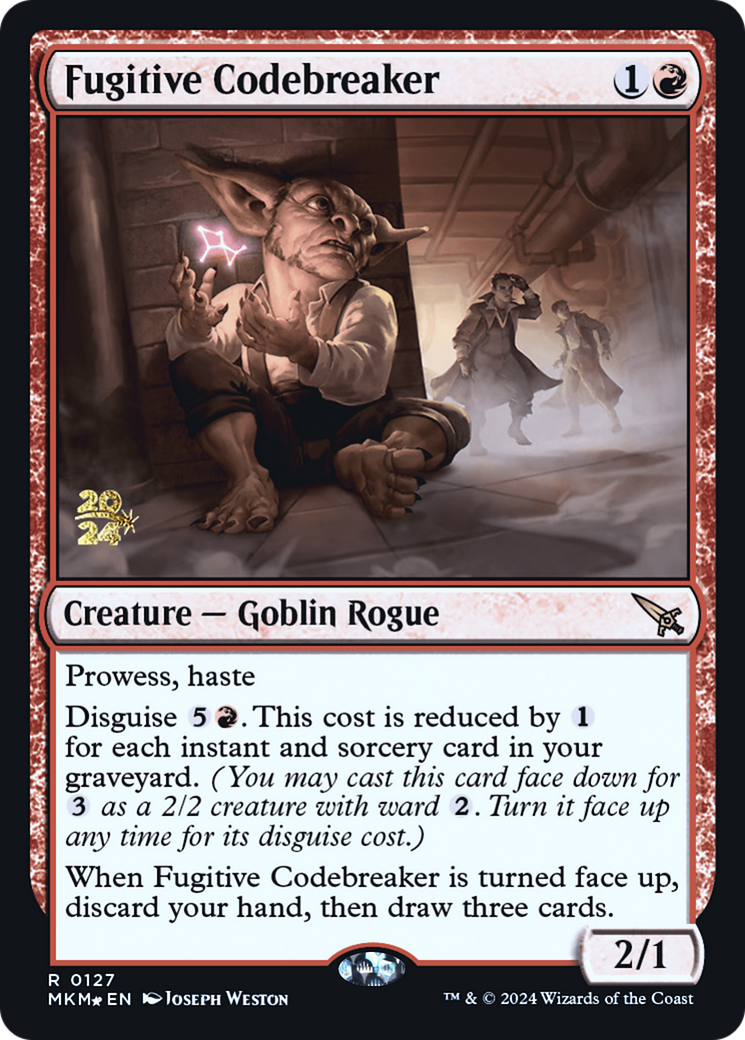 Fugitive Codebreaker (PRE-127S) - Murders at Karlov Manor Promos Foil