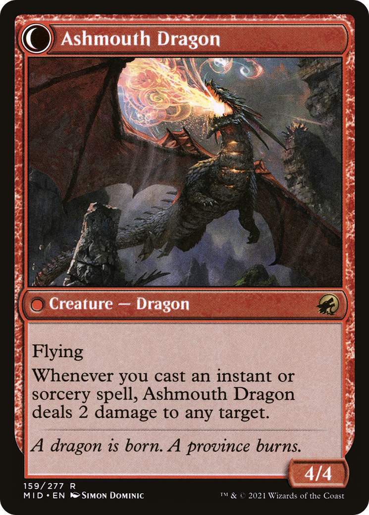 Smoldering Egg (MID-159) - Innistrad: Midnight Hunt: (Double Faced Transform) Foil