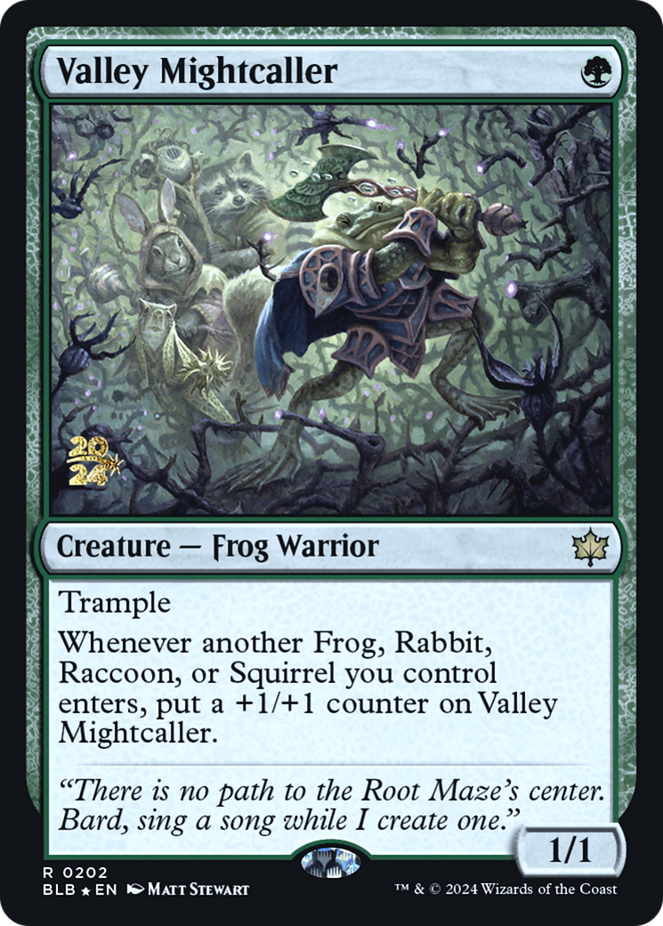 Valley Mightcaller (PRE-202S) - Bloomburrow Promos Foil