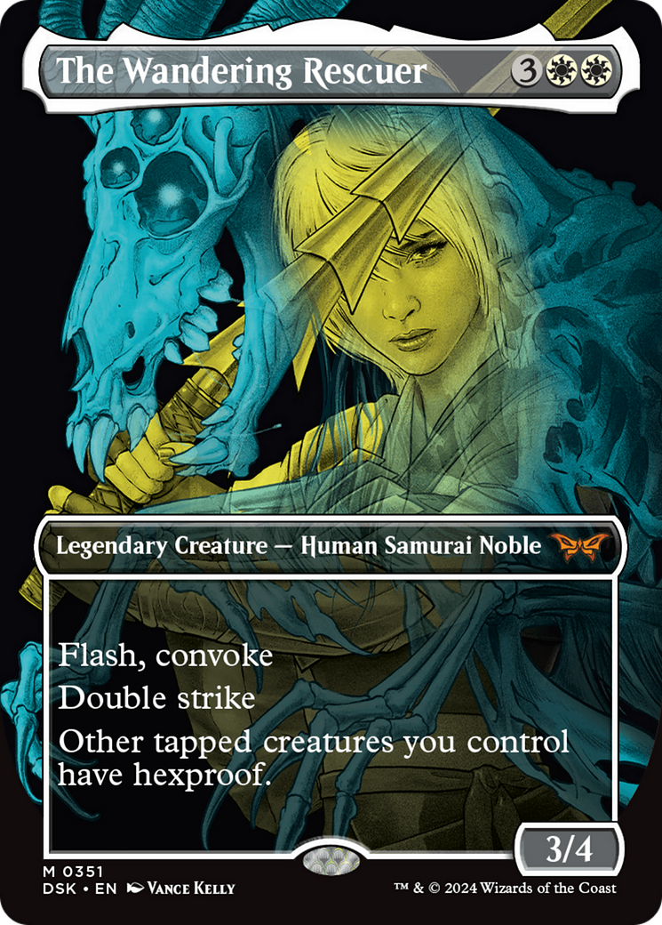 The Wandering Rescuer (Showcase) (DSK-351) - Duskmourn: House of Horror (Borderless) Foil