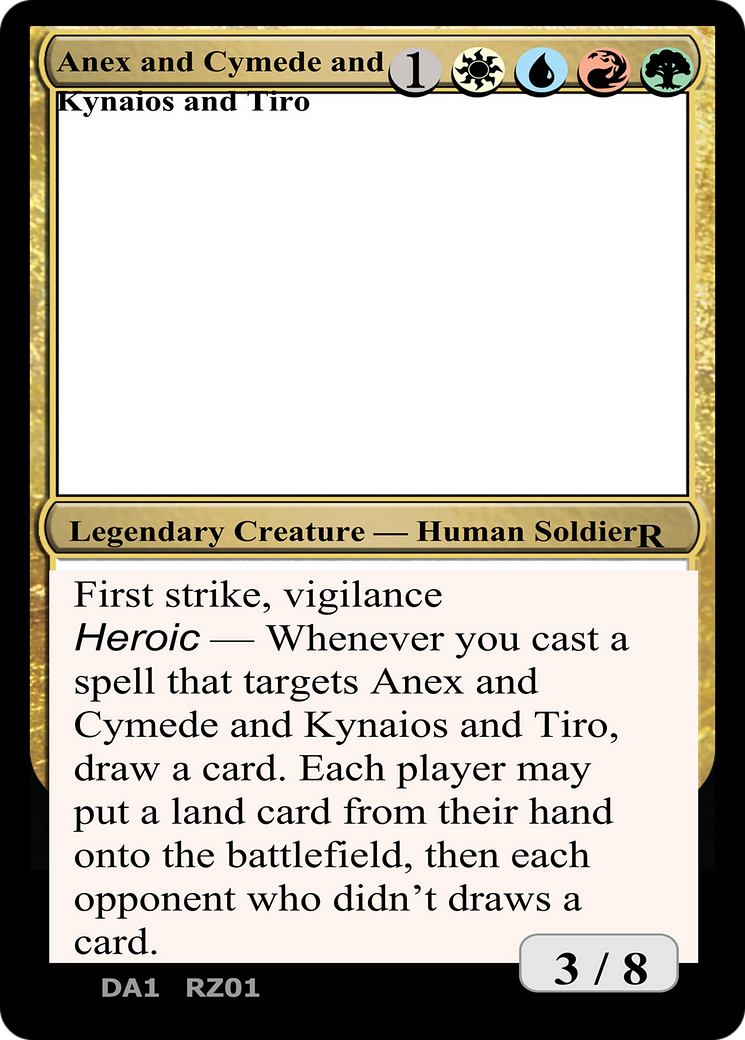 Anax and Cymede & Kynaios and Tiro (UNK-RZ01A) - Unknown Event