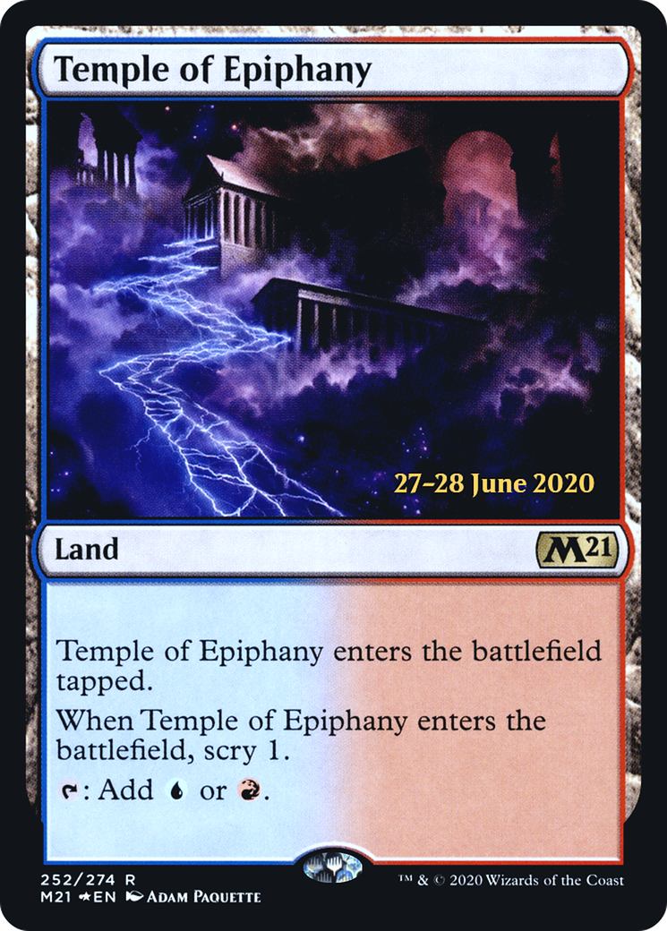 Temple of Epiphany (PRE-252) - Core Set 2021 Promos Foil