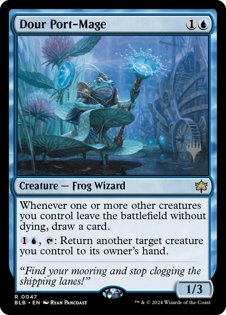 Dour Port-Mage (PPBLB-47P) - Bloomburrow Promos