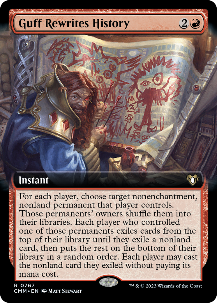 Guff Rewrites History (Extended Art) (CMM-767) - Commander Masters: (Extended Art)