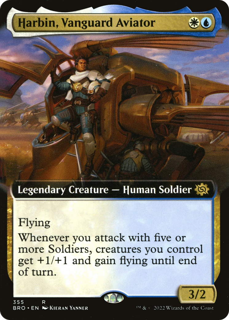 Harbin, Vanguard Aviator (Extended Art) (BRO-355) - The Brothers' War: (Extended Art) Foil