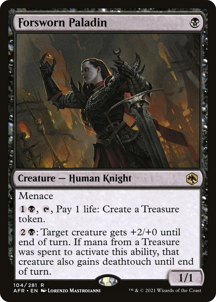Forsworn Paladin (AFR-104) - Adventures in the Forgotten Realms Foil