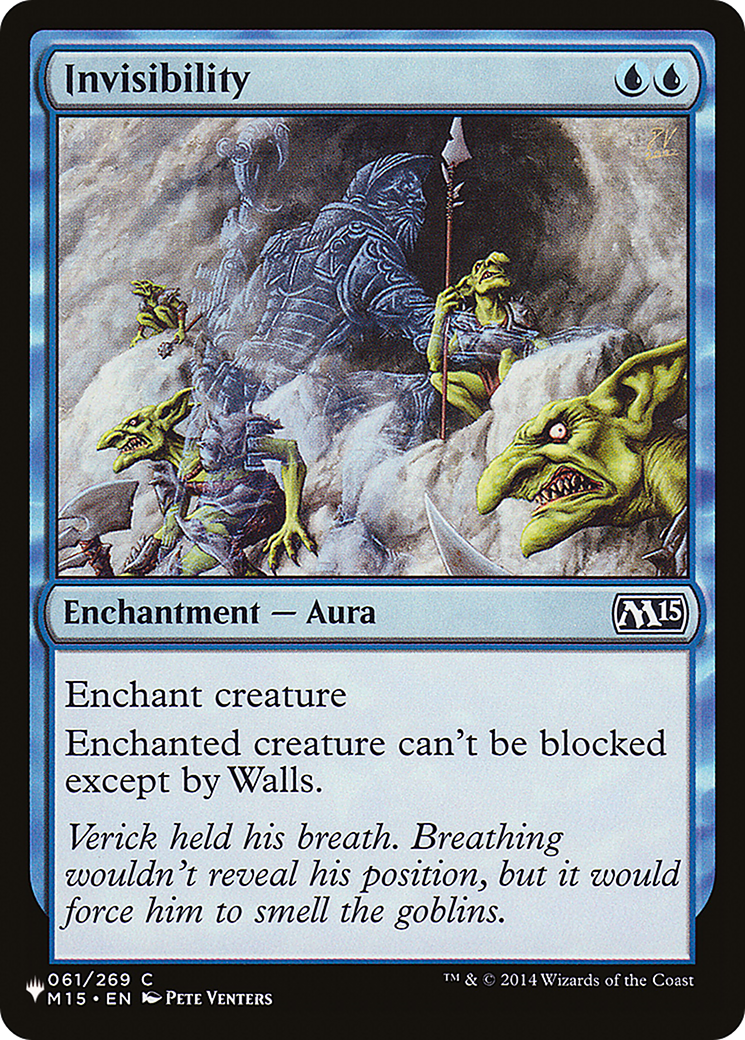 Invisibility (PLST-M15-61) - The List
