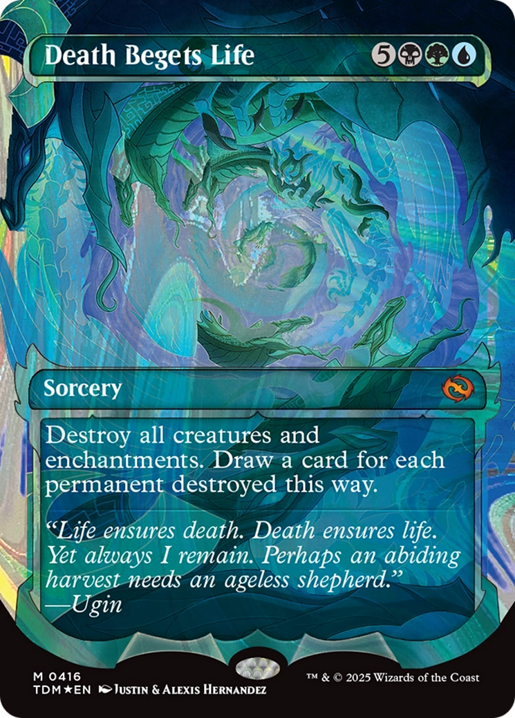 Death Begets Life (TDM-416) - Tarkir: Dragonstorm: (Showcase) Foil