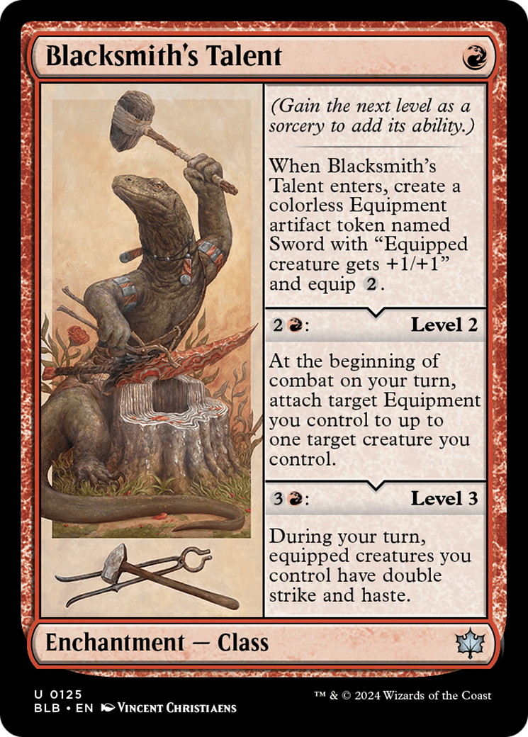 Blacksmith's Talent (BLB-125) - Bloomburrow Foil