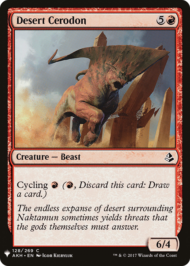 Desert Cerodon (LIST-128) - The List