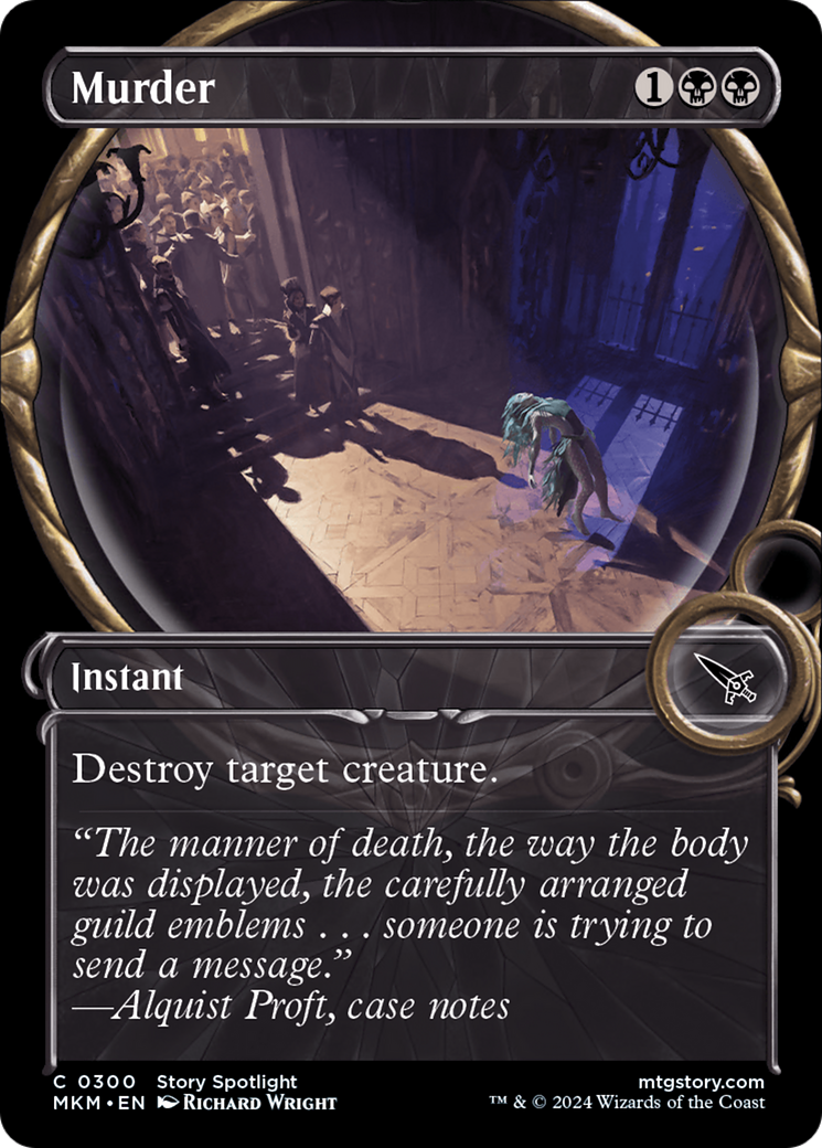 Murder (Showcase) (MKM-300) - Murders at Karlov Manor: (Showcase) Foil