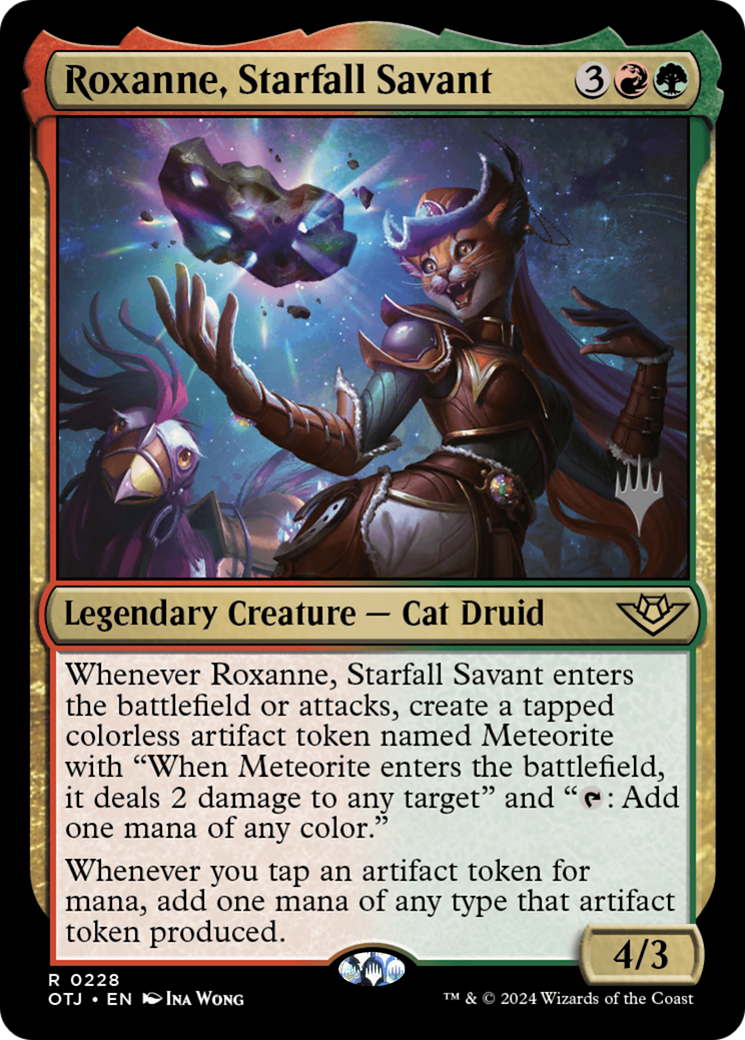 Roxanne, Starfall Savant (PPOTJ-228P) - Outlaws of Thunder Junction Promos